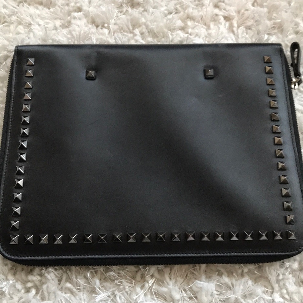 Valentino Rockstud Clutch- Fits Ipad, used - Picture 3 of 8